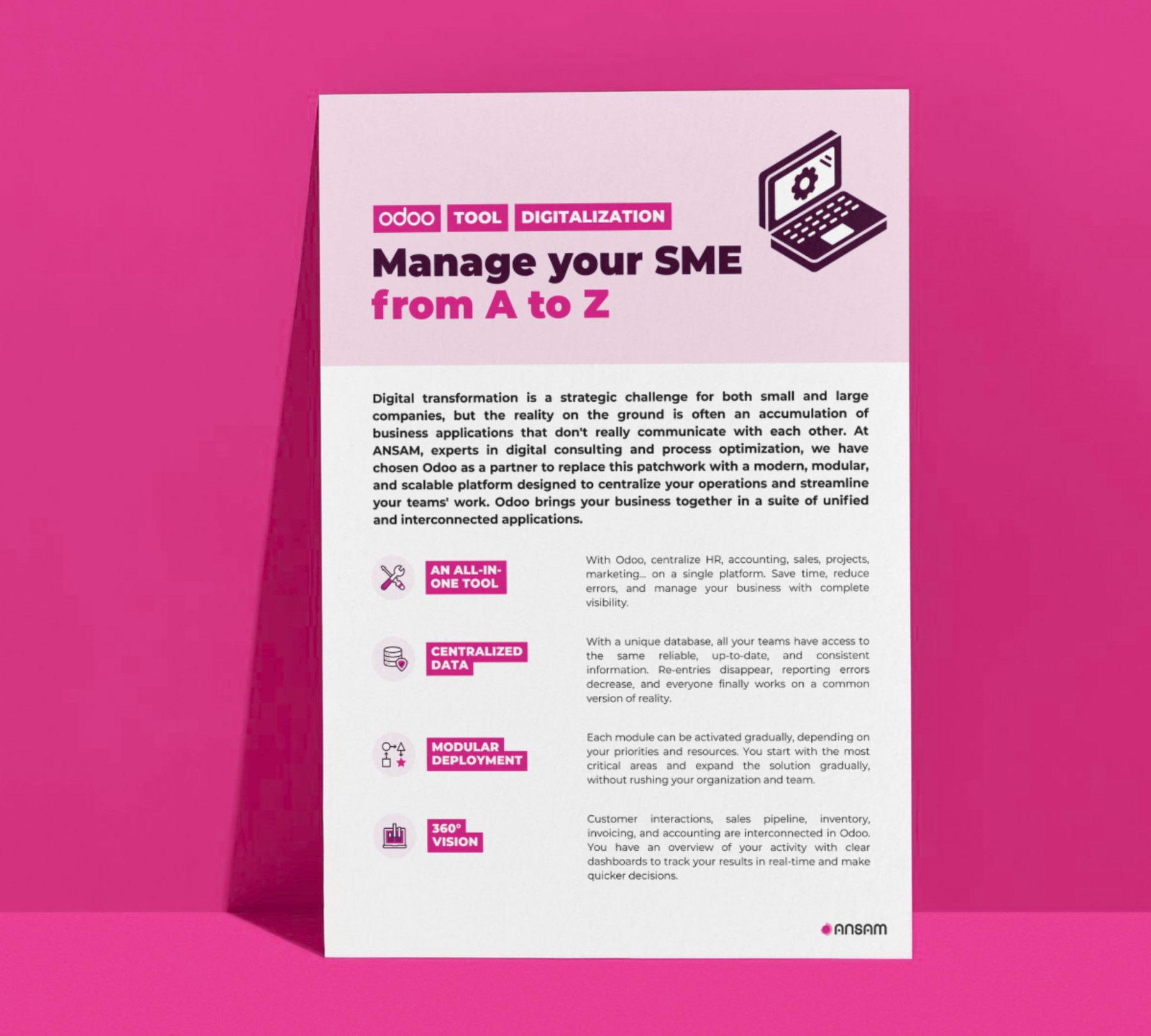 ANSAM x Odoo - Data sheet