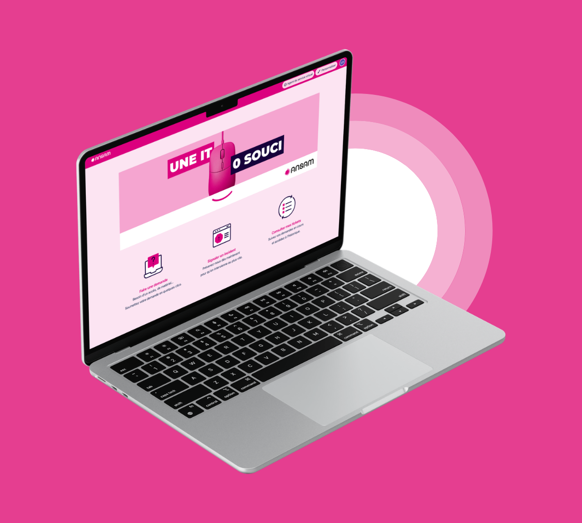 Portail client en ligne ANSAM - faire une demande, signaler un incident et suivre ses tickets en ligne