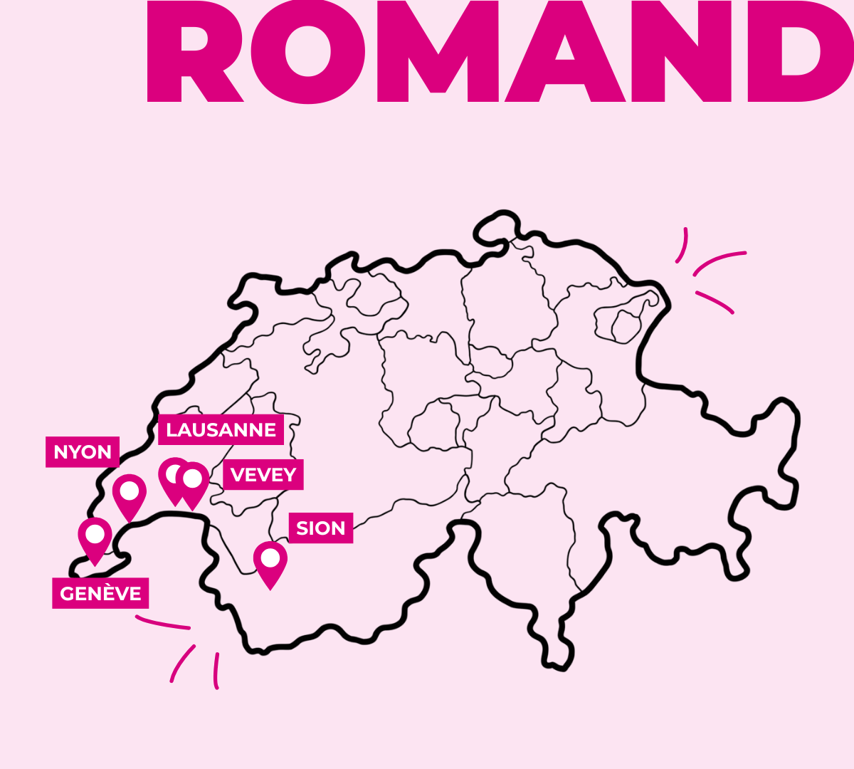 Carte ANSAM Suisse romande